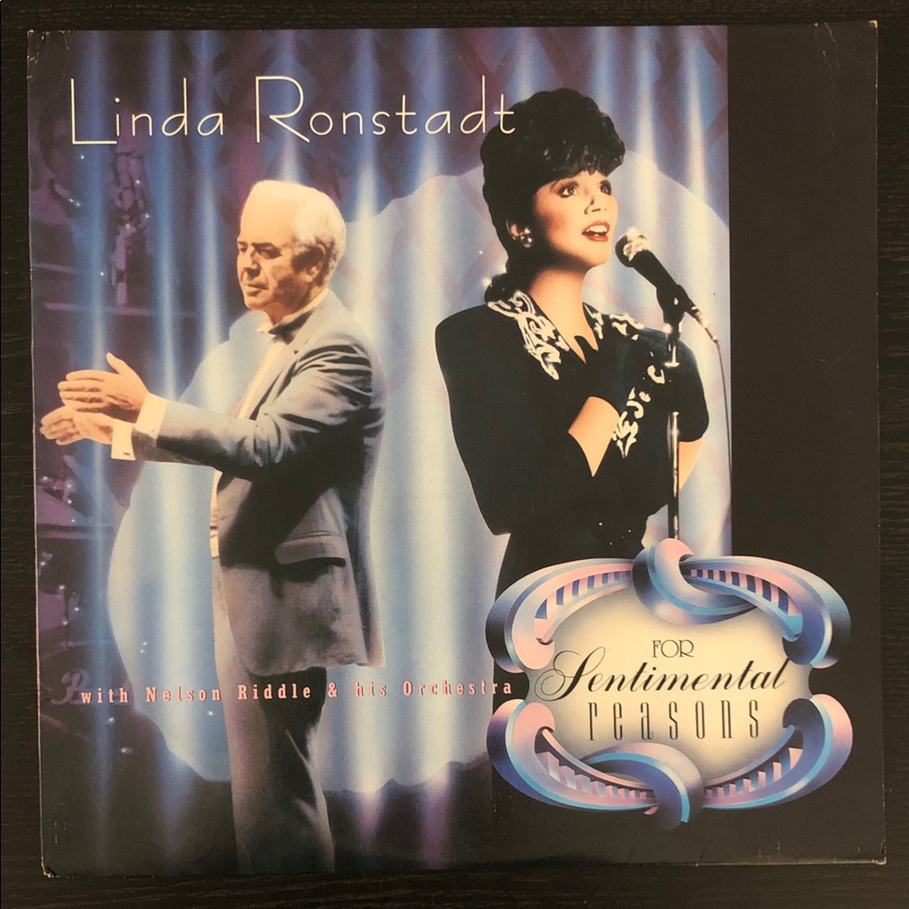 Linda Ronstadt & Nelson Riddle Lp Record Album For Sentimental Reasons